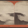 Falls of Niagara from new suspension bridge.