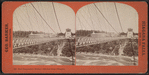 New suspension bridge, 1258 feet long, Niagara.