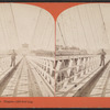 New suspension bridge, Niagara, 1258 feet long.