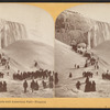 Instantaneous view of ice mountain and American Fall, Niagara.