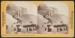 Instantaneous view of ice mountain and American Fall, Niagara.