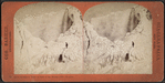 Ice mountains in front of Cave of the Winds, 1875, Niagara.