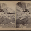 Great Ice Bridge and American Falls, Niagara Falls, N. Y., U. S. A..