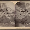 Great Ice Bridge and American Falls, Niagara Falls, N. Y., U. S. A..