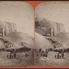 Instantaneous view of ice mountain and ice bridge, Niagara.