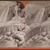 Ice mountains in front of Cave of the Winds, Niagara.