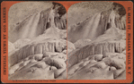 Ice mountains in front of Cave of the Winds, Niagara.