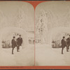 Ice arch and shadow face, Prospect Park, 1875.