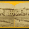 Street view with buildings.