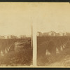 Stone arch bridge.