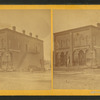 View of commerical buildings.
