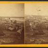 General view of Stillwater with houses and the St. Croix river.