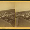 Bird's-eye view of the city of Duluth.