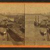 Levee at Winona, showing Winona and St. Peter R.R. depots.
