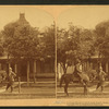 William Jennings Bryan on his favorite horse at his house, Lincoln, Nebraska.