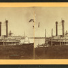 [The Steamer on the Mississippi River.]