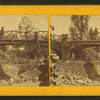 Man and woman on wooden bridge