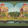 Forest Park, St. Louis. Pavillion reflected on lake.