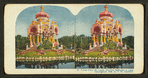 Forest Park, St. Louis. Pavillion reflected on lake.