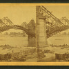 Mississippi River bridge at St. Louis, Missouri.