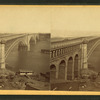 St. Louis Bridge and River below.