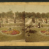 View of the Garden, with some women visitors.