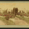 View of the Garden with the gazebo at the background.