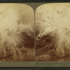 Explosion of an ammunition wagon during the Battle of Paardeberg, Boer War, World's Fair, St.Louis, U.S.A.