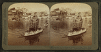 American Fleet blockading the entrance to Santiago Harbor-Naval Exhibit.