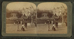 From West Pavilion, N. over lagoon between Electricity (R) and Machinery Bldgs. World's Fair, St. Louis, Mo.