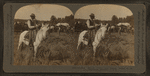 Cowboy, Bronco corral and camps, banks of the Yellowstone, Montana, U.S.A.