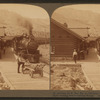 Arriving by N. Pac. Ry. at Gardiner, Montana, for visit to Yellowstone Park--looking west to Gallatin range.