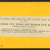 Palisades on the Humboldt river.