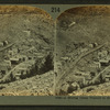 A mining camp nestled in the mountains, Nevada.