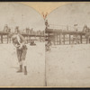 Atlantic City. View of Boardwalk and bathers.