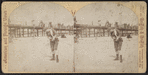 Atlantic City. View of Boardwalk and bathers.