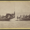 iew of bathers sitting in their boat.