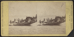 iew of bathers sitting in their boat.
