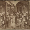 View of a group in front of the Hotel.