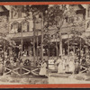 View of people in front of their homes.