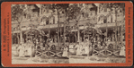 View of people in front of their homes.