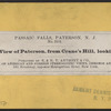 Bird's Eye View of Paterson, from Crane's Hill, looking S. West.