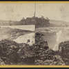 Showing the Cliffs in the Rocks. Toll Bridge in the distance.