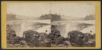 Showing the Cliffs in the Rocks. Toll Bridge in the distance.