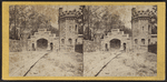 Stevens' Residence, Castle Point, Hoboken. Gateway and Lodge.
