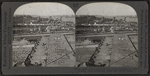 Great Ocean Liners at the Docks, Hoboken, N.J. -- Showing Upper Manhattan Island and Hudson River.