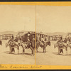 Burros and people on San Francisco Street.
