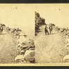 Mt. Washington Carriage Road, at ledge, looking up, N.H.