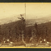 White Mountains and Kiarsarge Village, from Artists Ledge, North Conway, N.H.
