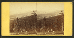 White Mountains and Kiarsarge Village, from Artists Ledge, North Conway, N.H.